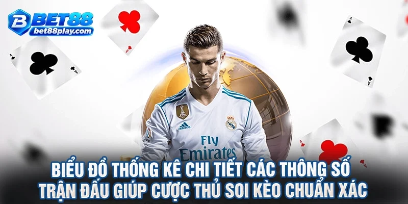 Biểu đồ thống kê chi tiết các thông số trận đấu giúp cược thủ soi kèo chuẩn xác