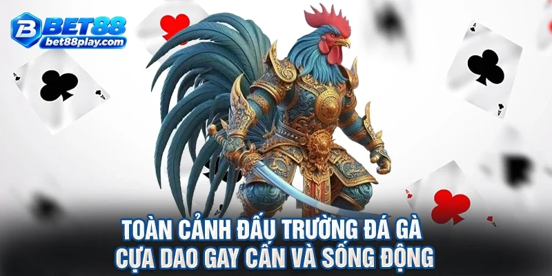 Toàn cảnh đấu trường đá gà cựa dao gay cấn và sống động